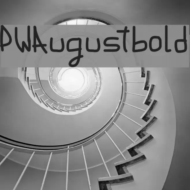 PWAugustbold フォント examples