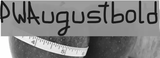 PWAugustbold フォント examples