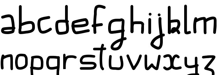 PWAugustbold Font LOWERCASE