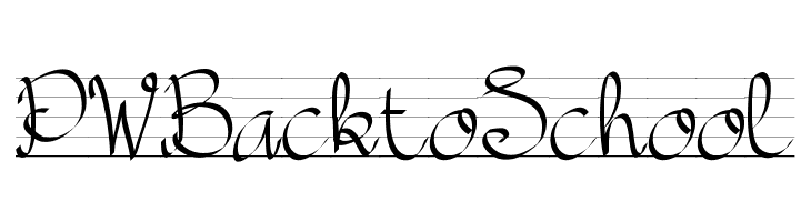 PWBacktoSchool Font