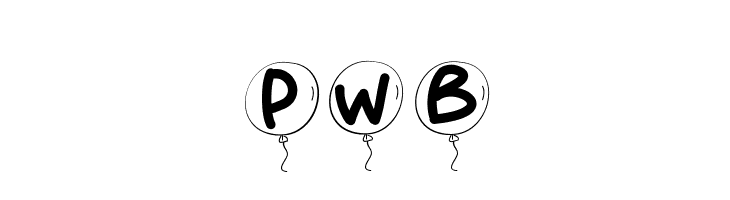 PWBalloon  Frei Schriftart Herunterladen
