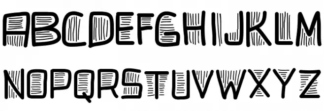 PWBeardfont Polices MAJUSCULES