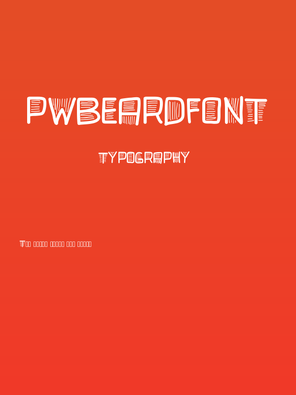 PWBeardfont Poster