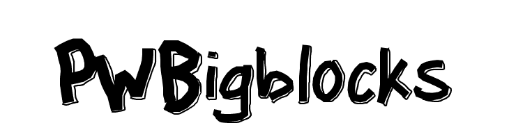 PWBigblocks Font