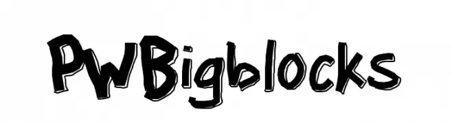 PWBigblocks  Frei Schriftart Herunterladen