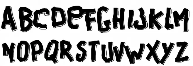 PWBigblocks Schriftart Groß