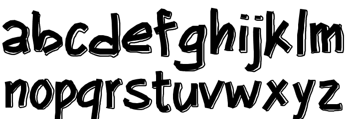 PWBigblocks Font LOWERCASE