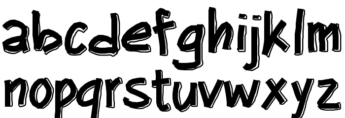 PWBigblocks Font LOWERCASE