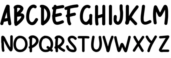 PWBoldScript Schriftart Groß