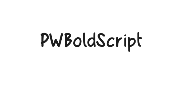 PWBoldScript Logo