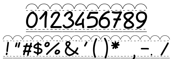 PWBroderie フォント その他の文字