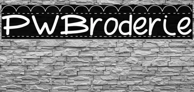 PWBroderie Font examples