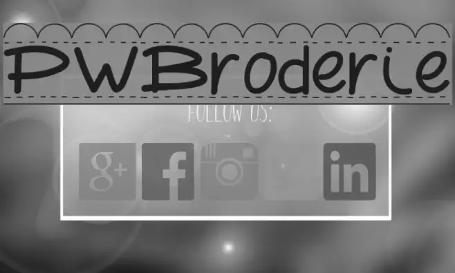 PWBroderie Font examples