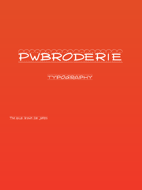 PWBroderie Poster