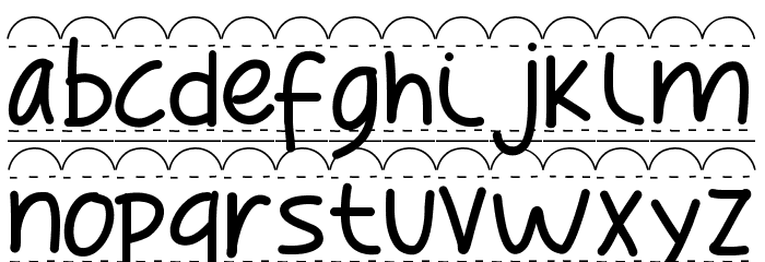 PWBroderie フォント 小文字