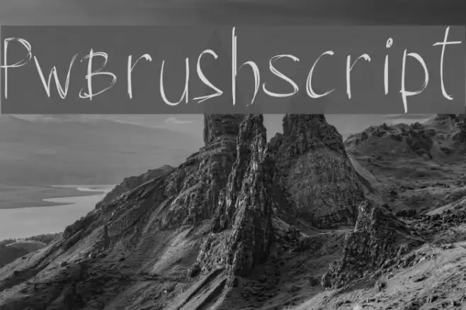 PWBrushScript Font examples