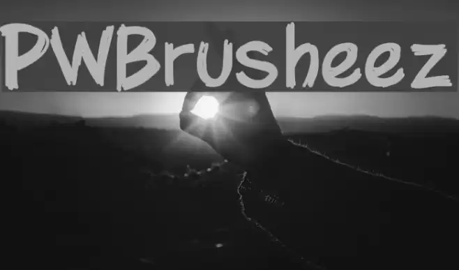 PWBrusheez Font examples