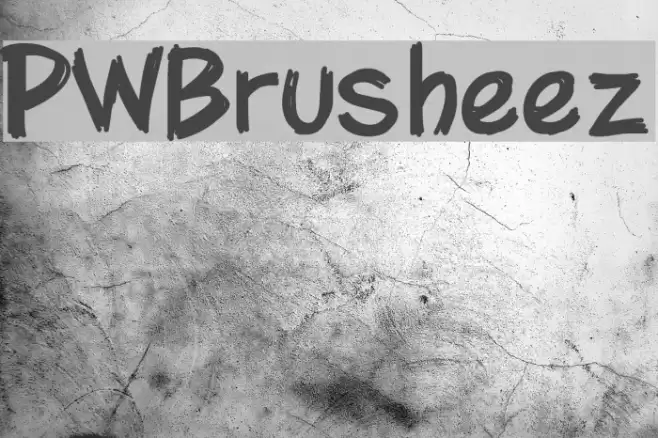 PWBrusheez Font examples
