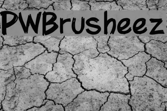 PWBrusheez Font examples