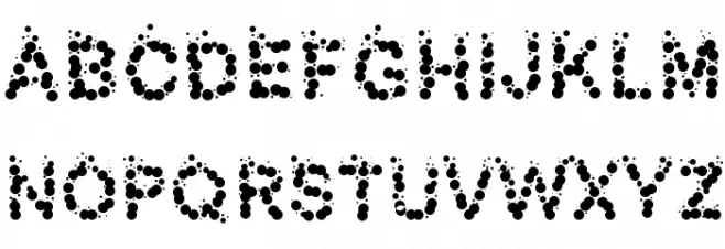 PWBubbles Schriftart Groß
