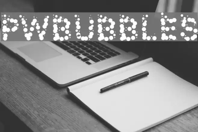PWBubbles Font examples