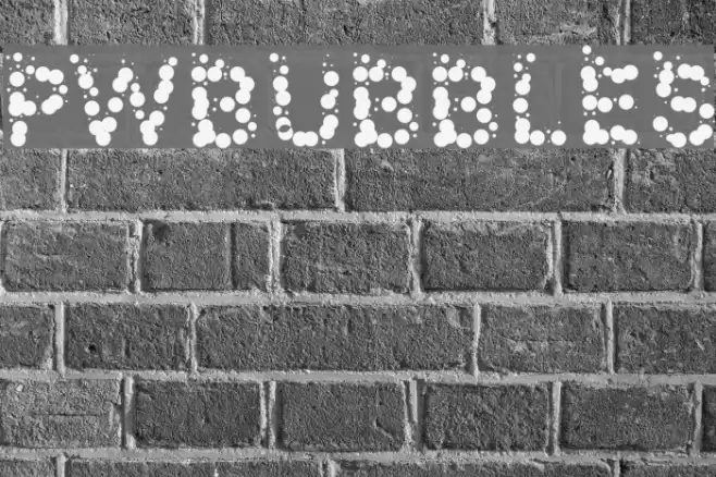 PWBubbles Font examples