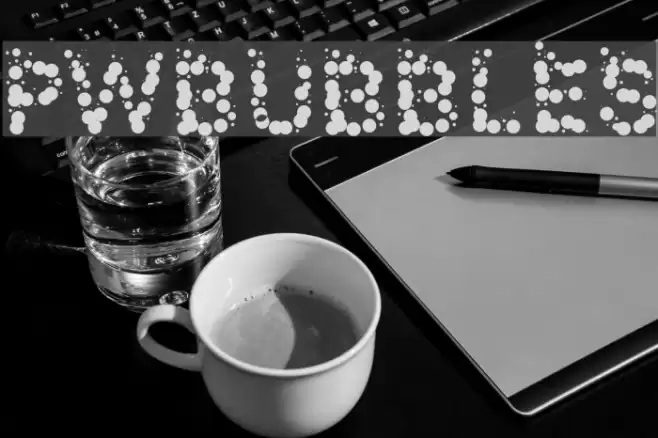 PWBubbles Font examples