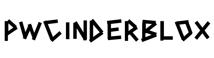 PWCINDERBLOX  नि: शुल्क फ़ॉन्ट्स डाउनलोड