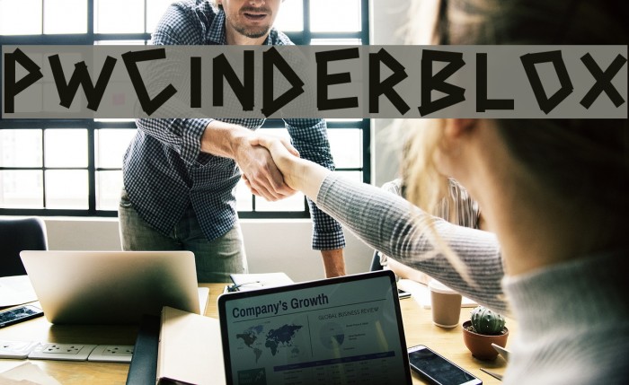 PWCINDERBLOX Font examples