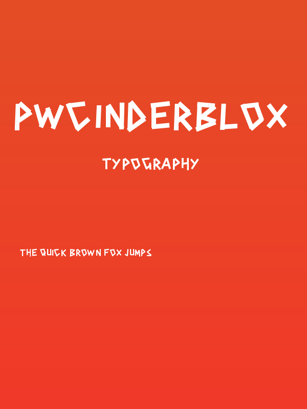 PWCINDERBLOX Poster
