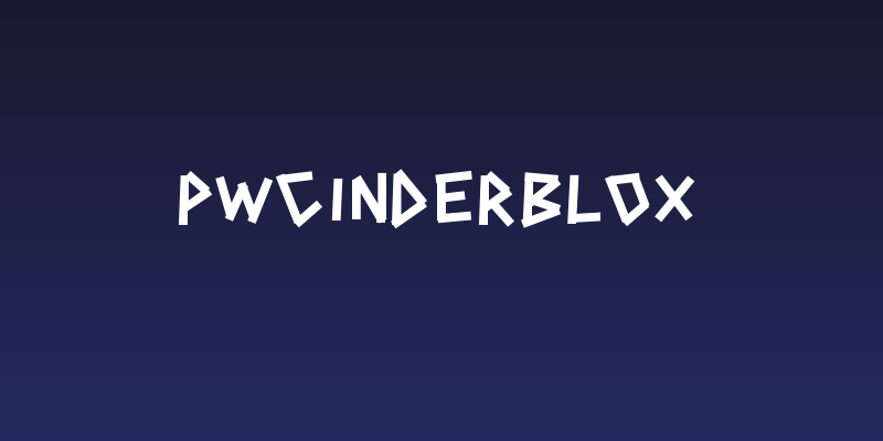PWCINDERBLOX Social Header