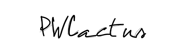 PWCactus  フリーフォントのダウンロード