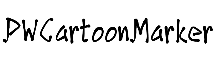 PWCartoonMarker  フリーフォントのダウンロード