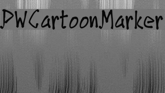 PWCartoonMarker Font examples