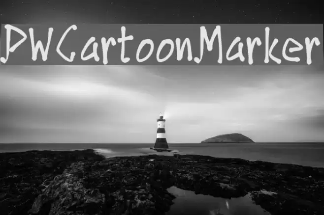 PWCartoonMarker Font examples