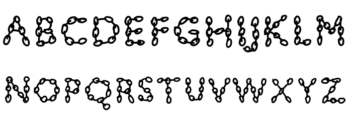 PWChainsfonts Font LOWERCASE