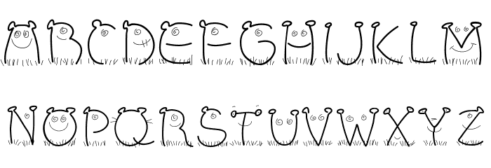 PWChildren Font LOWERCASE