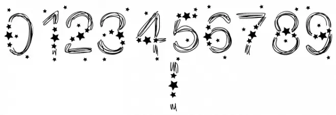 PWChristmasStars Font OTHER CHARS