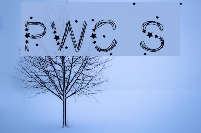 PWChristmasStars Caratteri examples