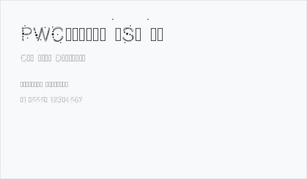 PWChristmasStars Business Card