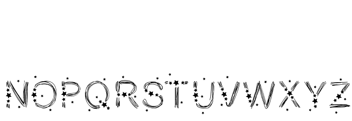 PWChristmasStars Caratteri MINUSCOLO