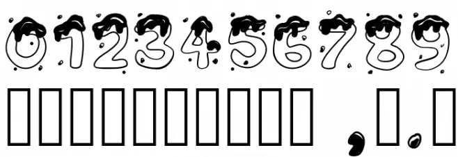 PWChristmascandies Font OTHER CHARS