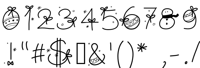 PWChristmasfont Font OTHER CHARS