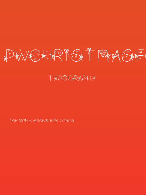 PWChristmasfont Poster