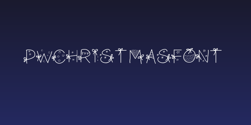 PWChristmasfont Social Header