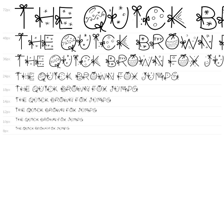 PWChristmasfont Waterfall