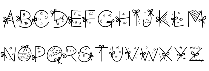 PWChristmasfont Font LOWERCASE