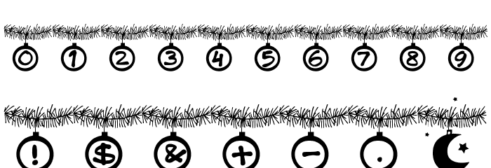PWChristmastime Font OTHER CHARS