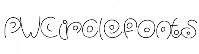 PWCirclefonts  フリーフォントのダウンロード