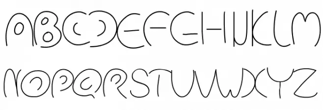 PWCirclefonts फ़ॉन्ट अपरकेस